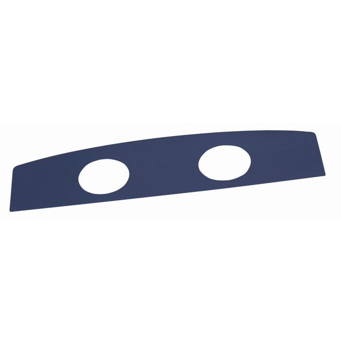 (image for) 67-68 COUPE UPHOLSTERED PACKAGE TRAY W/SPEAKER HOLES - LT BLUE