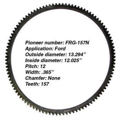 (image for) MANUAL TRANSMISSION FLYWHEEL 157 TOOTH RING GEAR