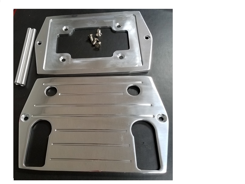 (image for) BATTERY TRAY - BALL-MILLED TOP (POLISHED AL) - OPTIMA GROUP 75/2