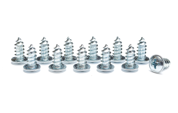 64-65 FRONT AND REAR WINDOW MOLDING CLIP SREWS - 12 PCS (image for) 64-65 FRONT AND REAR WINDOW MOLDING CLIP SREWS - 12 PCS