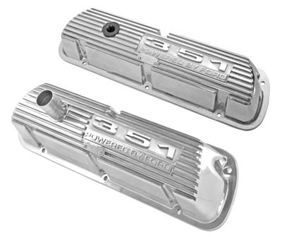 (image for) VALVE COVERS - 351 POWERED BY FORD - POLISHED