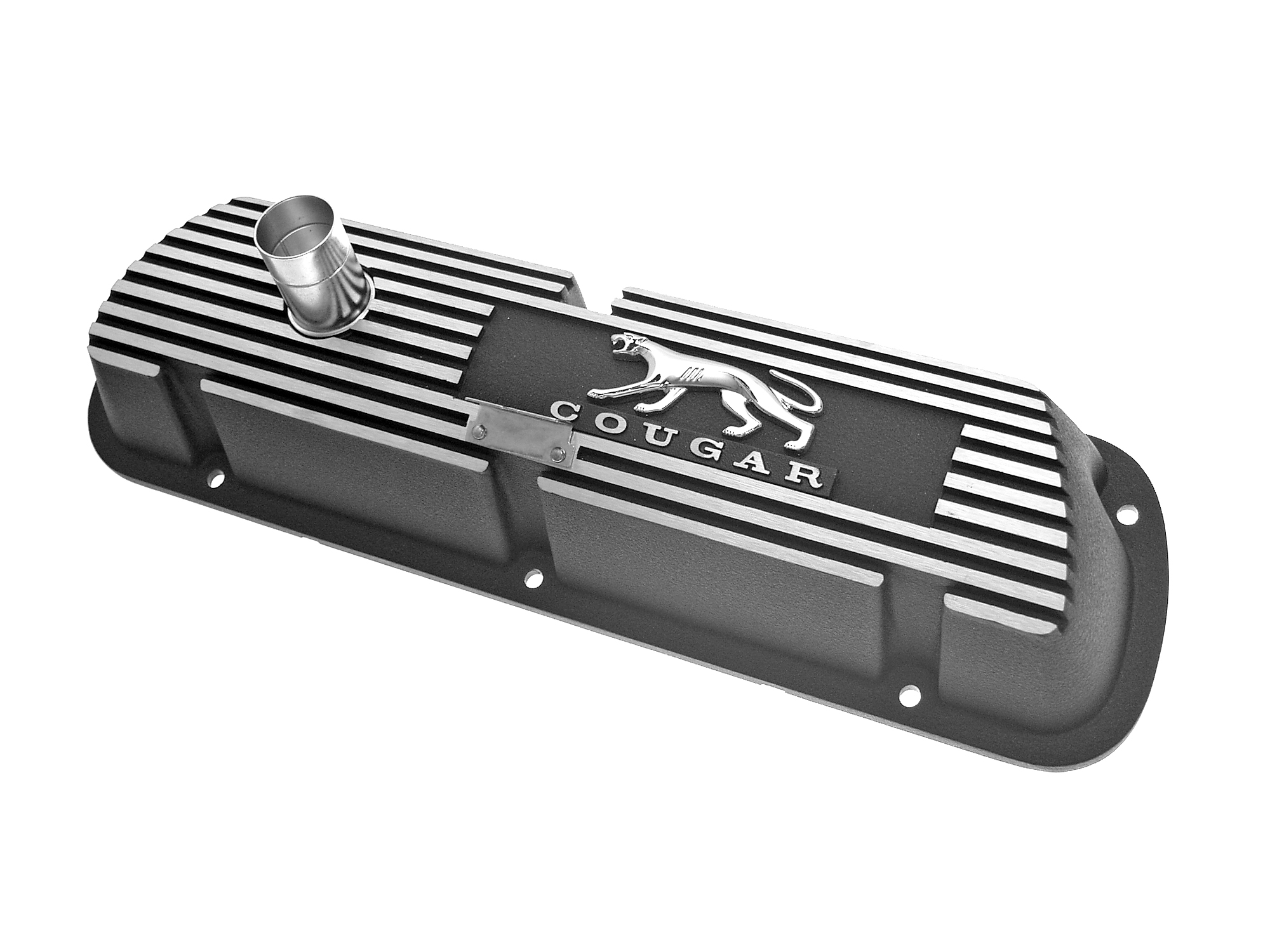 (image for) ALUMINUM VALVE COVERS- BLACK - 289 PBF - Click Image to Close