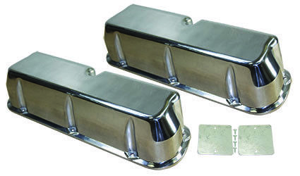 (image for) SMALL BLOCK FORD VALVE COVERS - SMOOTH POLISHED ALUMINUM