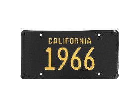 (image for) 69 CALIFORNIA LICENSE PLATE