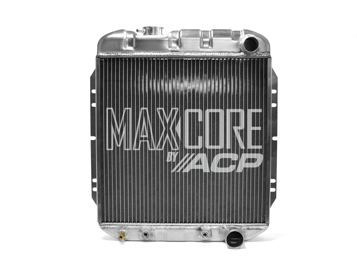 (image for) 65-66 V8 MAXCORE ALUMINUM RADIATOR - 2 ROW PERFORMANCE
