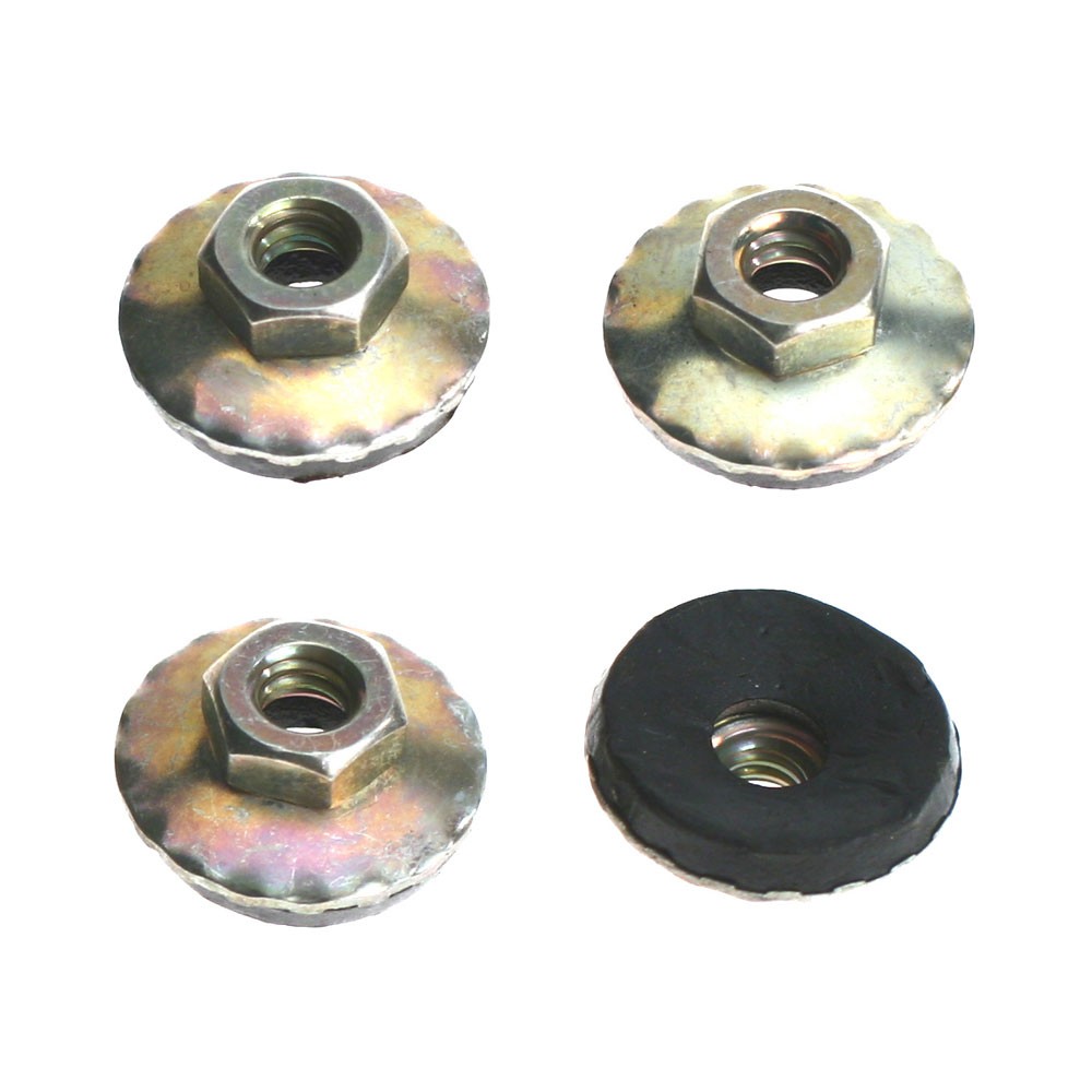 1/4-20 NUT & CONI WASHER WITH MASTIC (12PCS) (image for) 1/4-20 NUT & CONI WASHER WITH MASTIC (12PCS)