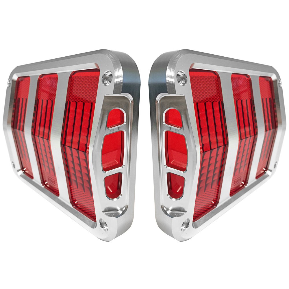 64-66 BILLET TAIL LIGHT BEZELS - SIDEWINDER (TM) (image for) 64-66 BILLET TAIL LIGHT BEZELS - SIDEWINDER (TM)