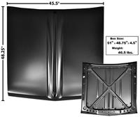 (image for) 64-65 FALCON HOOD - STEEL - W/O HOLES FOR EMBLEMS