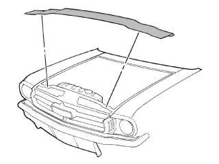 (image for) 65-70 RADIATOR SUPPORT SEAL - 6 CYL & BIG BLOCK