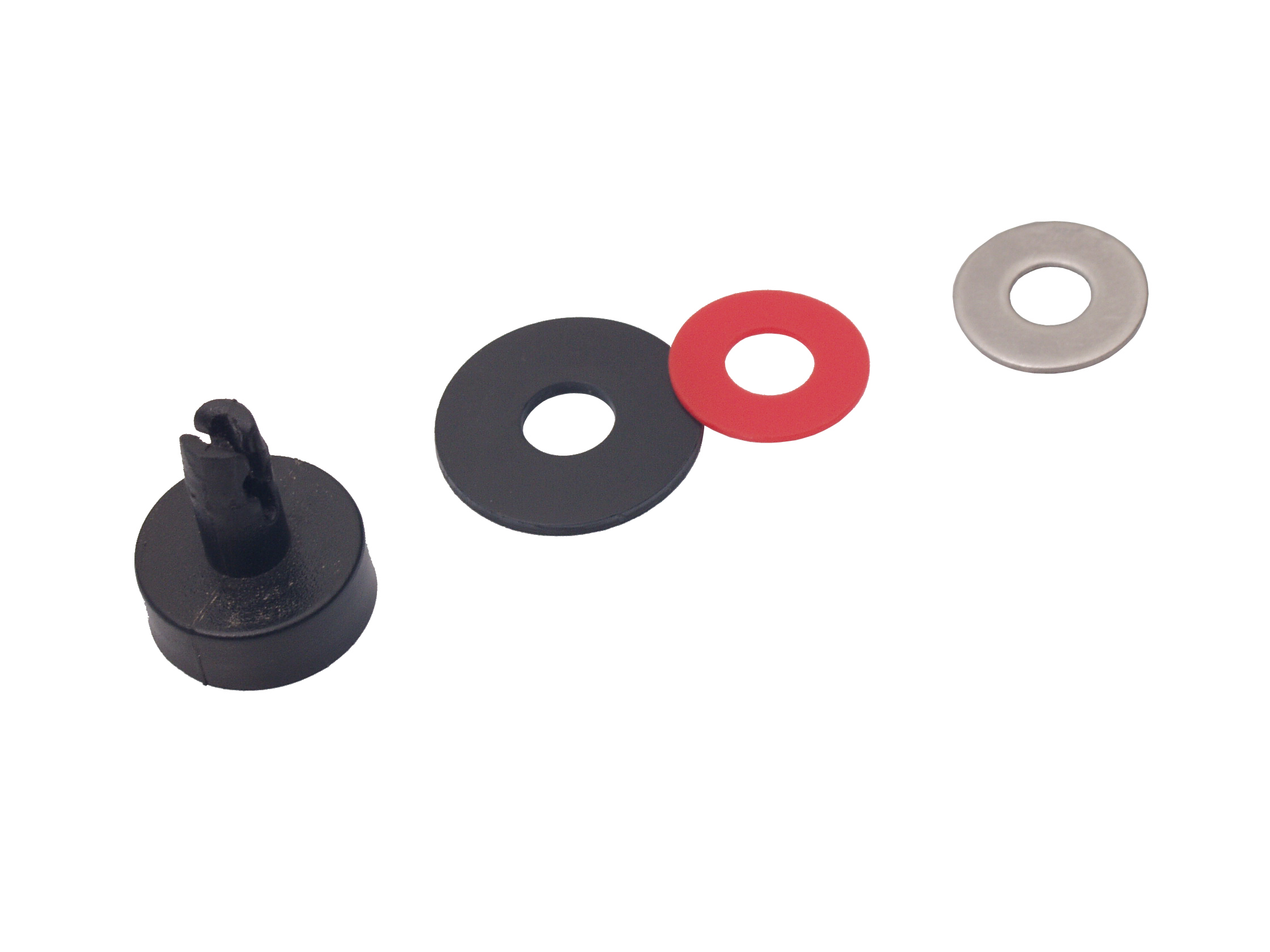 65-66 DOOR LATCH BUSHING & WASHER COUPLING KIT (image for) 65-66 DOOR LATCH BUSHING & WASHER COUPLING KIT