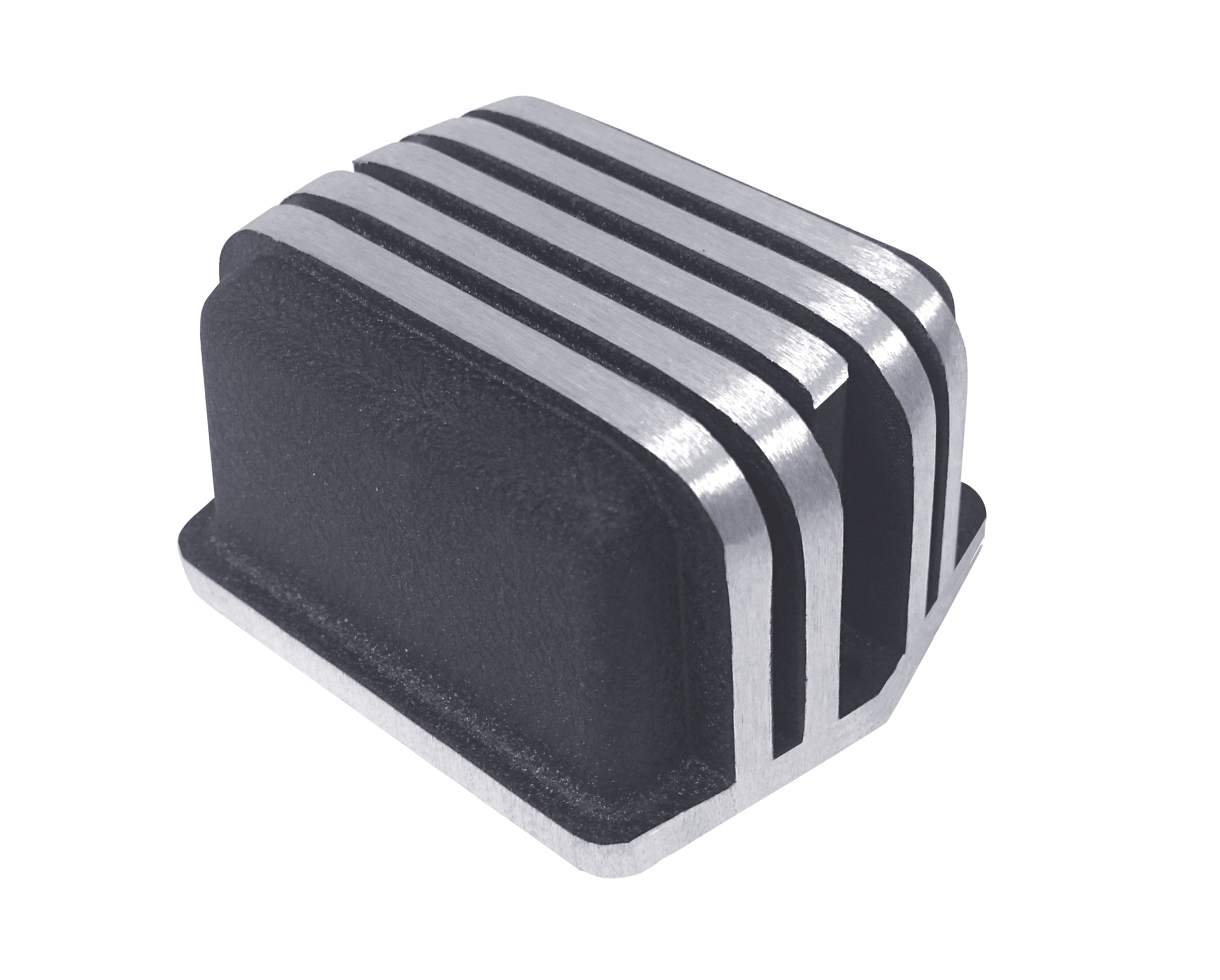 65-73 VOLTAGE REGULATOR COVER - BLACK / ALUMINUM (image for) 65-73 VOLTAGE REGULATOR COVER - BLACK / ALUMINUM