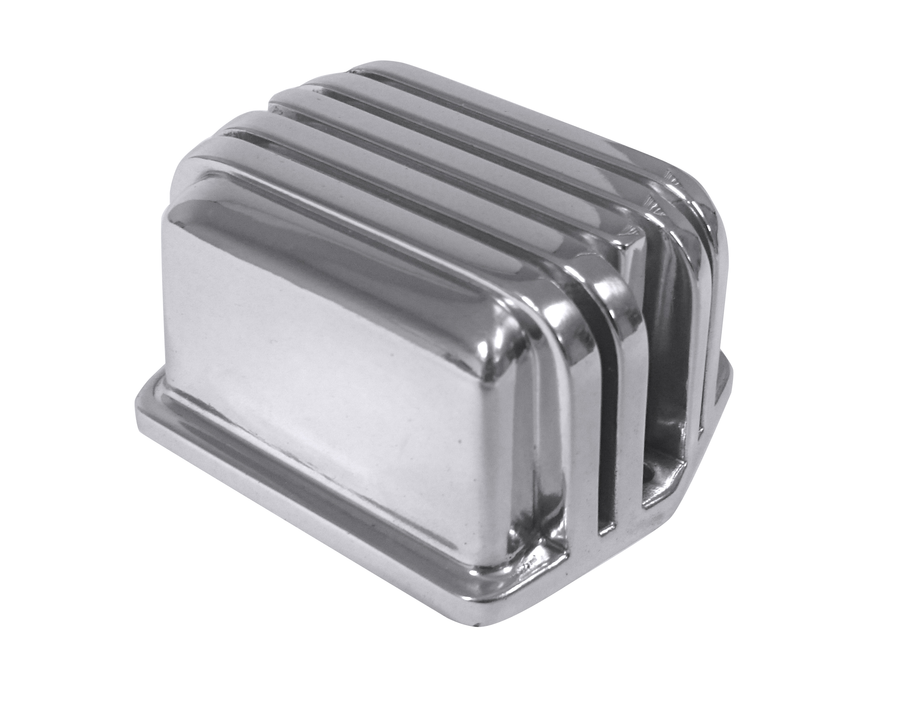 65-73 VOLTAGE REGULATOR COVER - POLISHED ALUMINUM (image for) 65-73 VOLTAGE REGULATOR COVER - POLISHED ALUMINUM