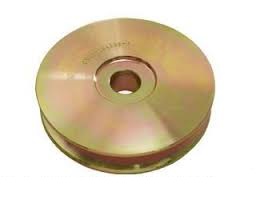 (image for) 65-73 HIGH PERFORMANCE YELLOW STEEL ALTERNATOR PULLEY - Click Image to Close