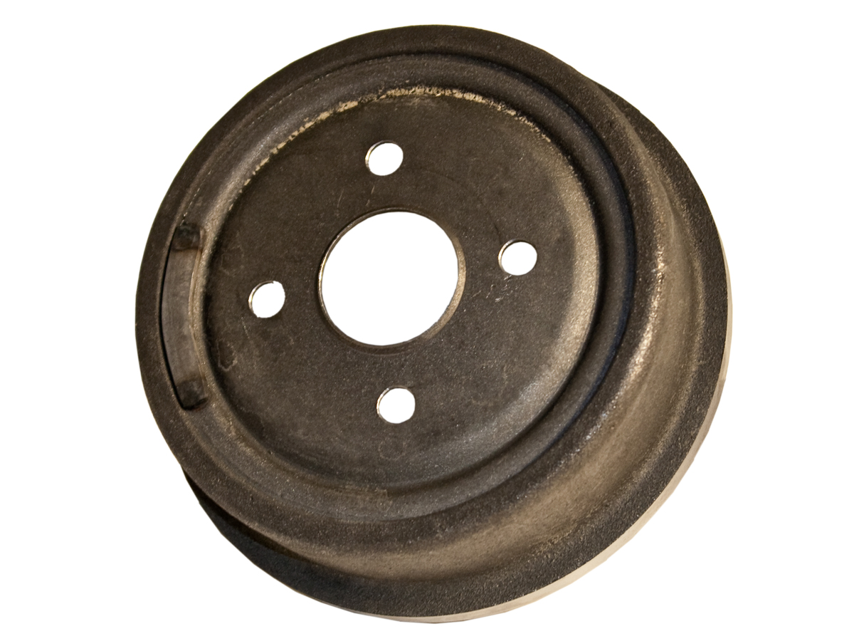 65-66 6 CYLINDER FRONT BRAKE DRUM - WHITE BOX (image for) 65-66 6 CYLINDER FRONT BRAKE DRUM - WHITE BOX