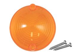 65-66 AMBER PARKING LIGHT LENS (image for) 65-66 AMBER PARKING LIGHT LENS