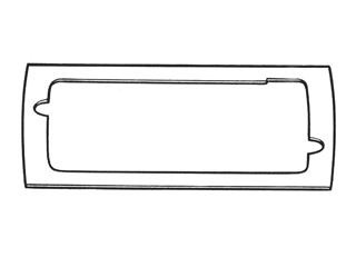 (image for) 65-66 INTERIOR DOOR LAMP GASKET (PAIR)