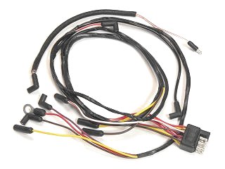 (image for) 65 ENGINE GAUGE FEED WIRING - W/LAMPS - 6 CYL - 2 SPEED HEATER