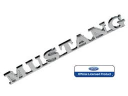 (image for) 64 1/2 MUSTANG NAMEPLATE 4 1/2" LONG EMBLEM - Click Image to Close