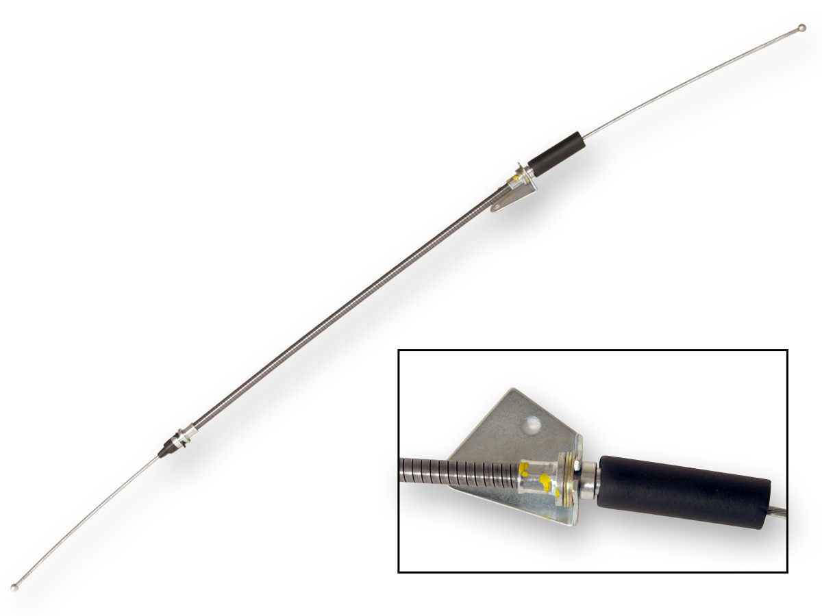 65-66 38 5/8" PARKING BRAKE FRONT CABLE (image for) 65-66 38 5/8" PARKING BRAKE FRONT CABLE