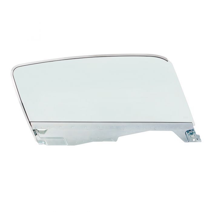 (image for) 65-66 RH FASTBACK DOOR GLASS - WITH FRAME - TINTED