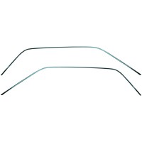 65-68 COUPE DRIP RAIL MOLDING SET - PAIR (image for) 65-68 COUPE DRIP RAIL MOLDING SET - PAIR