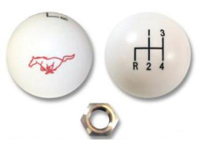 (image for) MUSTANG 4 SPEED SHIFT BALL - WHITE