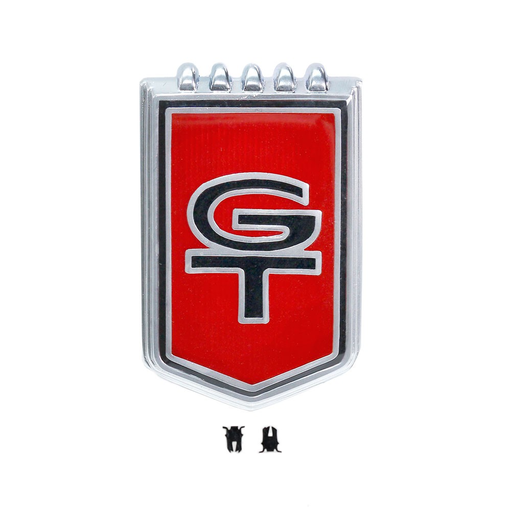 (image for) 66 "GT" PLASTIC BADGE FENDER EMBLEM - Click Image to Close