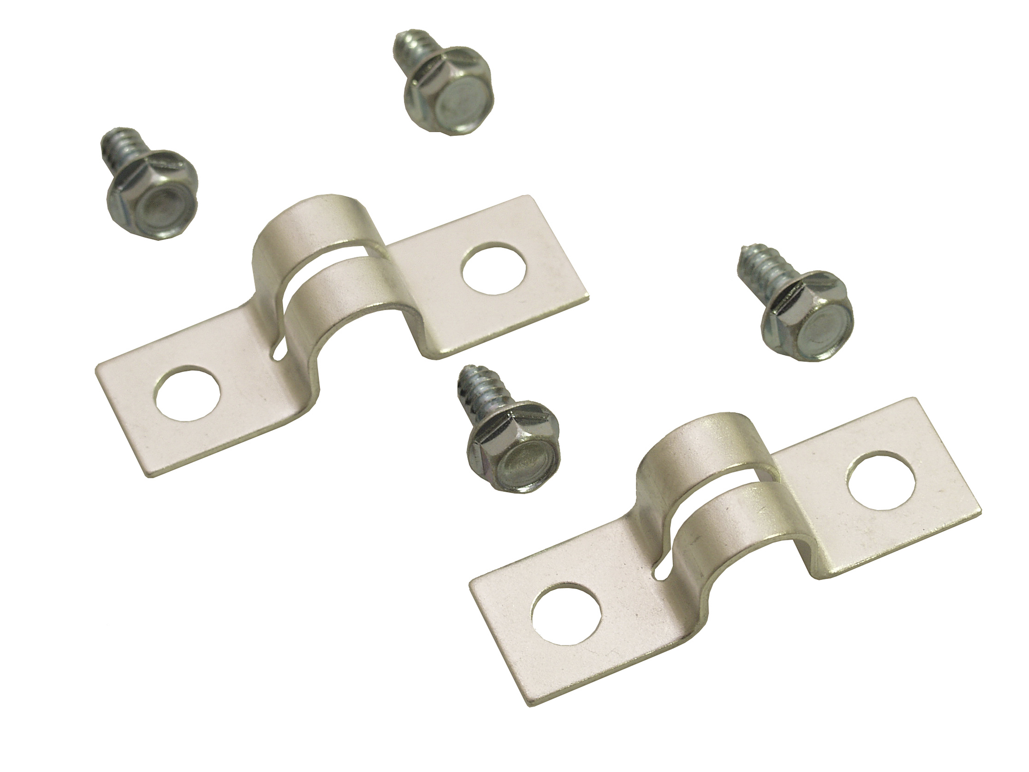 66 REAR PARKING BRAKE CABLE BRACKETS - PAIR (image for) 66 REAR PARKING BRAKE CABLE BRACKETS - PAIR