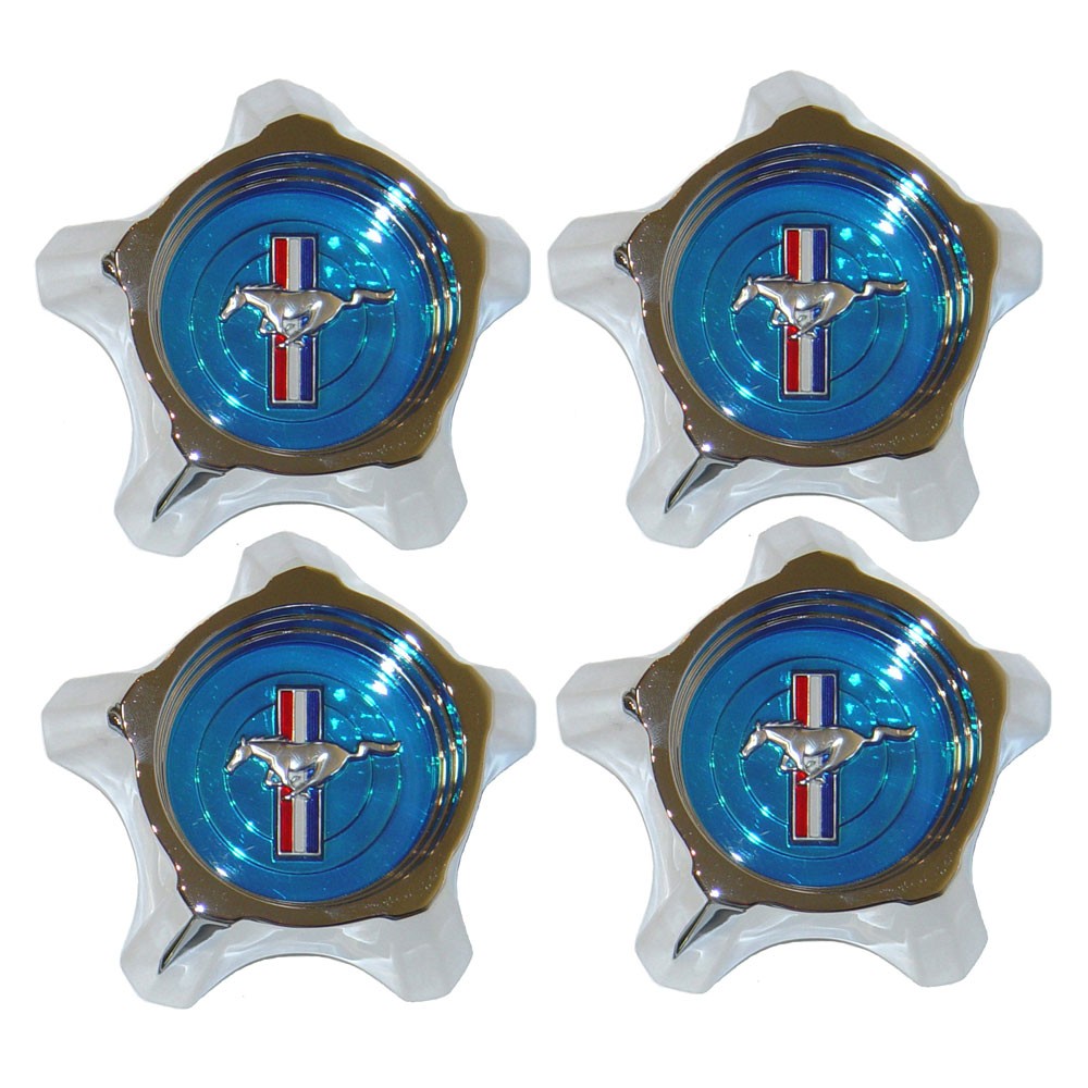 (image for) 67 BLUE STYLE STEEL WHEEL CENTER CAP KIT - SET OF 4