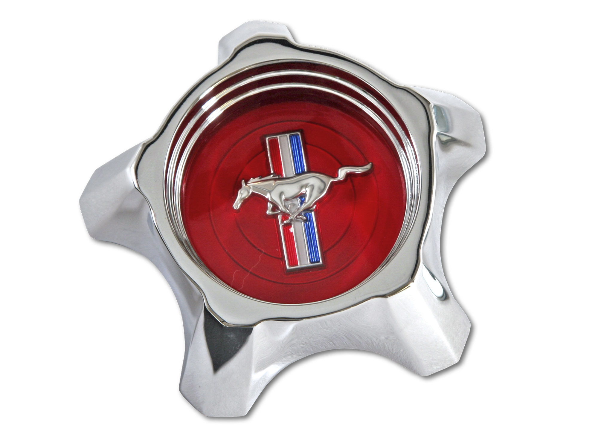 (image for) 67 STYLE STEEL WHEEL CENTER CAP - RED