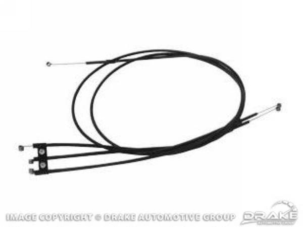(image for) 67-68 HEATER CABLE SET - AIR, TEMPERATURE, DEFROSTER