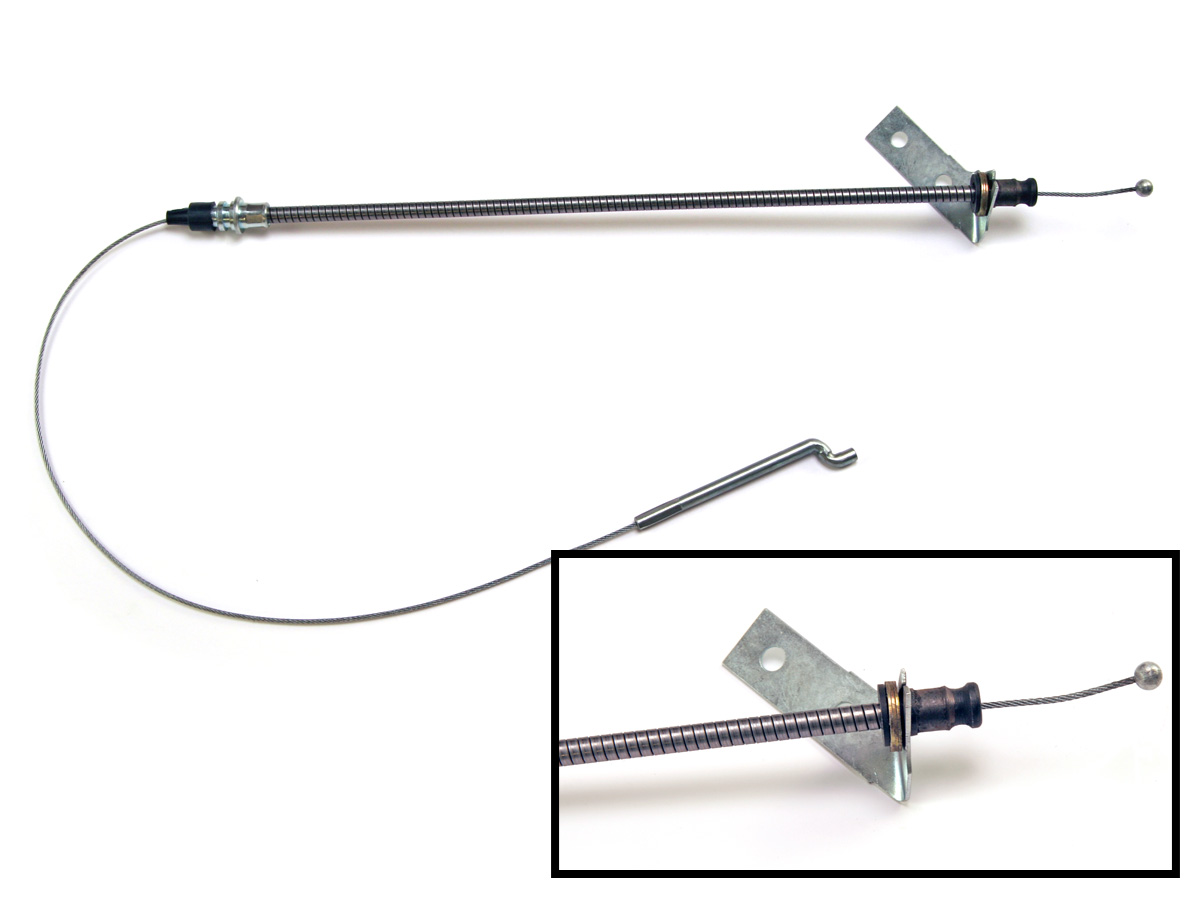67-68 FRONT PARKING BRAKE CABLE 38 3/8" - CONCOURS (image for) 67-68 FRONT PARKING BRAKE CABLE 38 3/8" - CONCOURS