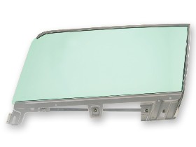 (image for) 67-68 LH FASTBACK DOOR GLASS - WITH FRAME - TINTED
