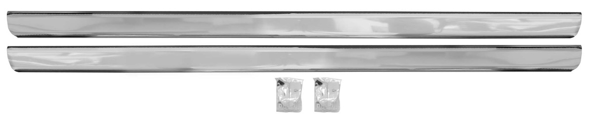 (image for) 67-68 COUGAR ROCKER PANEL MOLDINGS WITH CLIPS- PAIR