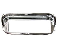 67-68 CD RADIO BEZEL - CHROME (image for) 67-68 CD RADIO BEZEL - CHROME