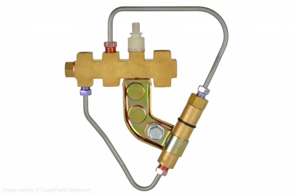 68-69 POWER DISC BRAKE DISTRIBUTION BLOCK - PROPORTION VALVE (image for) 68-69 POWER DISC BRAKE DISTRIBUTION BLOCK - PROPORTION VALVE
