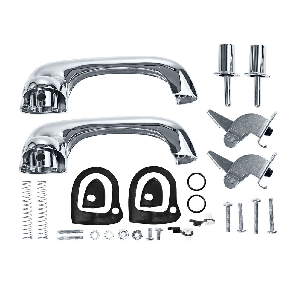 (image for) 69-70 SHOW QUALITY OUTER DOOR HANDLE KIT - CHROME