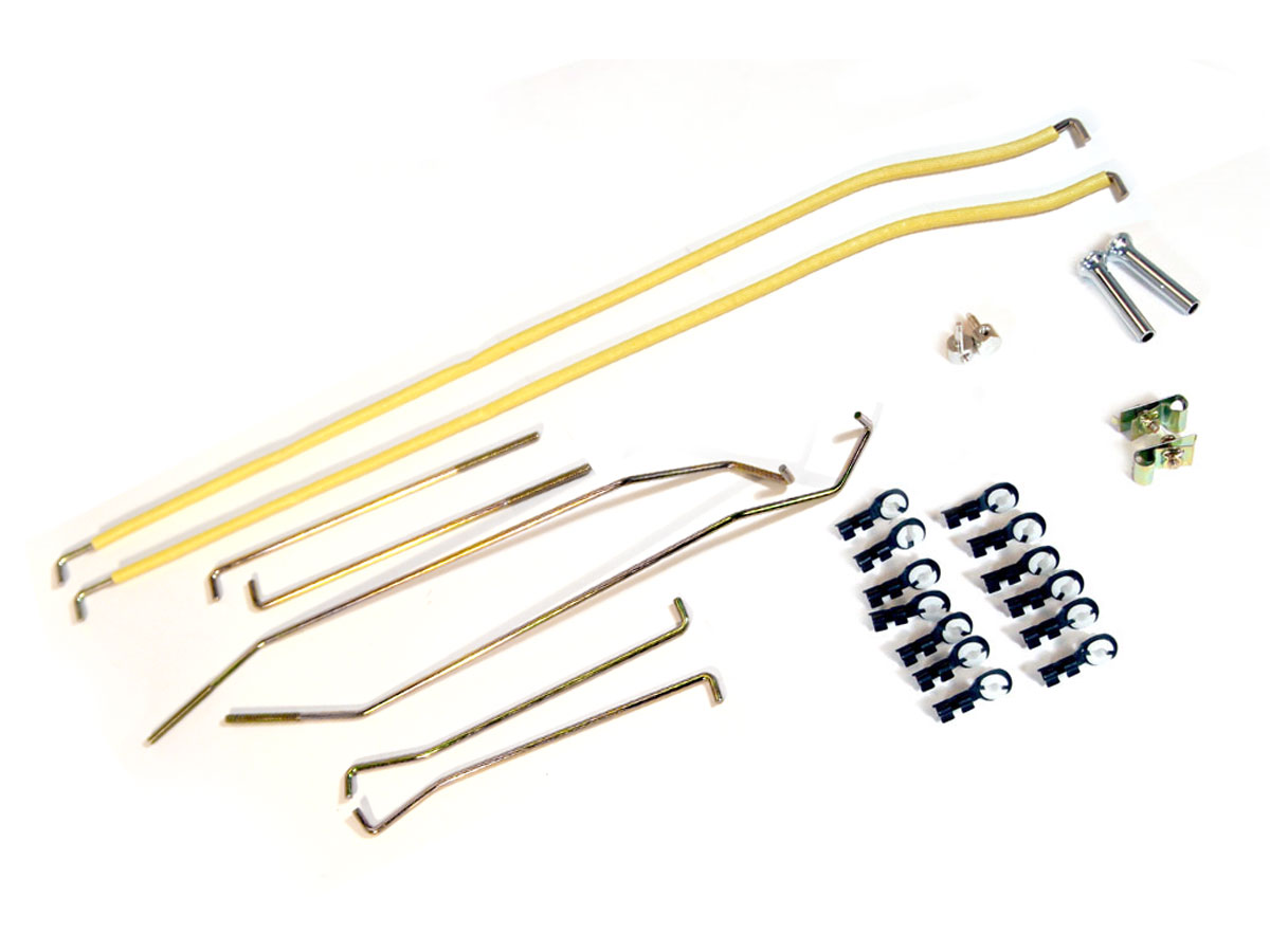(image for) 69-70 MUSTANG DOOR LATCH ROD CONTROL KIT