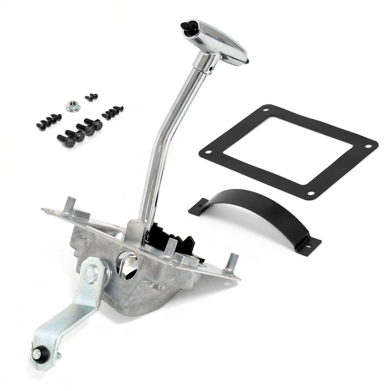 69-70 COMPLETE FLOOR SHIFT AUTOMATIC SHIFTER ASSEMBLY (image for) 69-70 COMPLETE FLOOR SHIFT AUTOMATIC SHIFTER ASSEMBLY