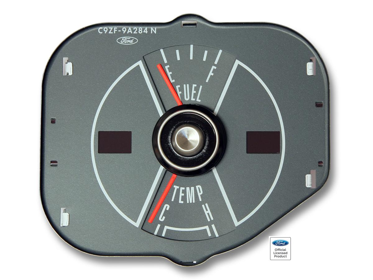 (image for) 70 FUEL & TEMP GAUGE - GRAY FACE