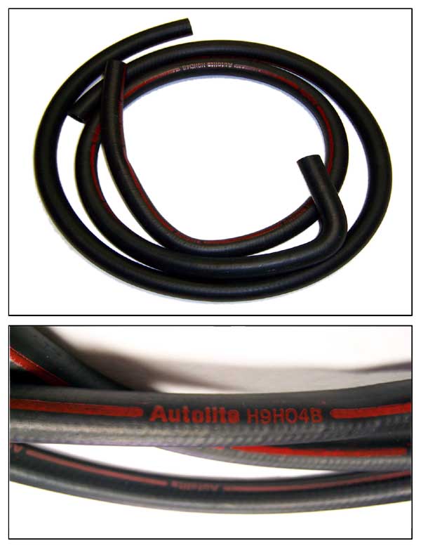 70 WITH A/C BEFORE 2/1/70 HEATER HOSE WITH RED STRIPE (image for) 70 WITH A/C BEFORE 2/1/70 HEATER HOSE WITH RED STRIPE