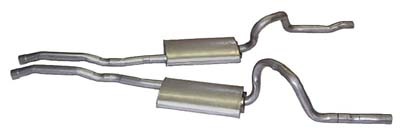 (image for) 1970 EXHAUST (OEM 351/428 Mach1 exhaust sys - Without staggered