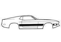 (image for) 73 MACH 1 TYPE 9 STRIPE KIT COMPLETE WITH TRUNK STRIPES - ARGENT
