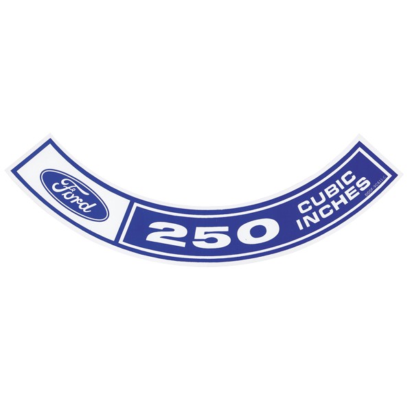 (image for) 70-71 250 CI AIR CLEANER DECAL