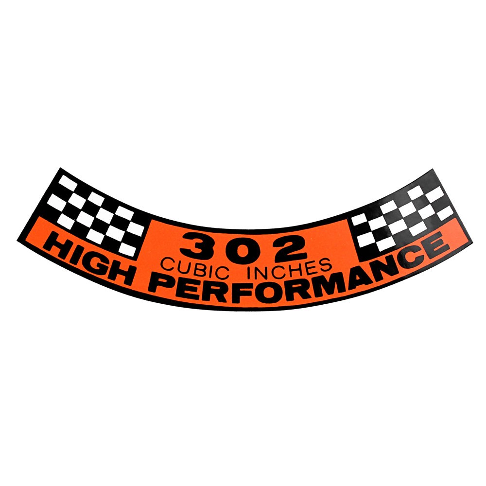 (image for) 68-69 302 CI HIGH PERFORMANCE AIR CLEANER DECAL