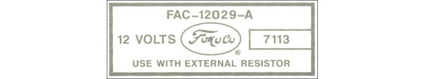 (image for) 56-64 COIL DECAL FAC-12029-A - Click Image to Close