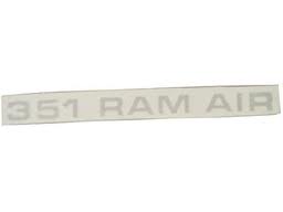 (image for) 71-72 351 RAM AIR HOOD DECAL - ARGENT - Click Image to Close