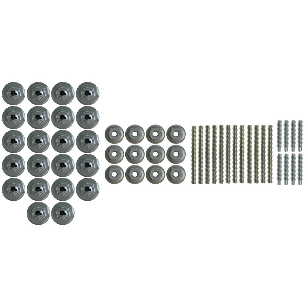 (image for) 65-66 FASTBACK EXTERIOR AIR VENT GRILLE HARDWARE - 52 PCS