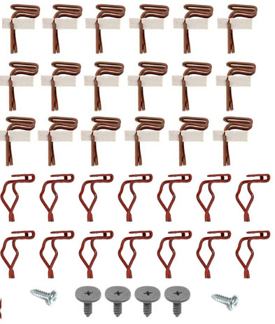 67 MUSTANG COMPLETE DOOR PANEL INSTALLATION KIT - DELUXE (38PCS) (image for) 67 MUSTANG COMPLETE DOOR PANEL INSTALLATION KIT - DELUXE (38PCS)