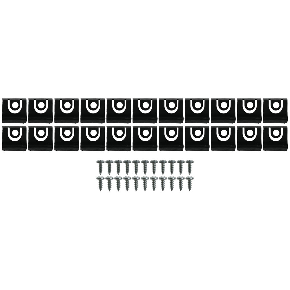 65 COUPE / FASTBACK WINDOW MOULDING HARDWARE - 44 PCS (image for) 65 COUPE / FASTBACK WINDOW MOULDING HARDWARE - 44 PCS